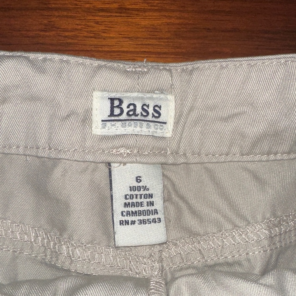 Bass Khaki A-Line Women's Skirt - Picture 2 of 3